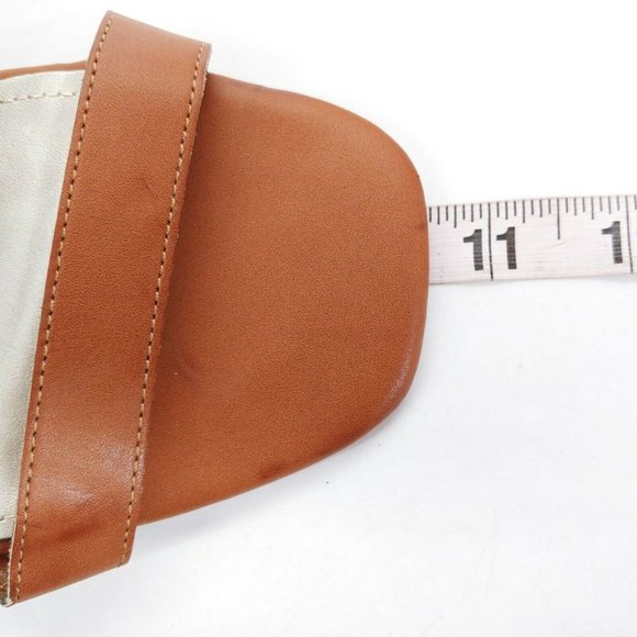 ANA Womens Wilson Faux Leather Gladiator Strappy Sandals Zip High Heel Brown 11M - Picture 6 of 10